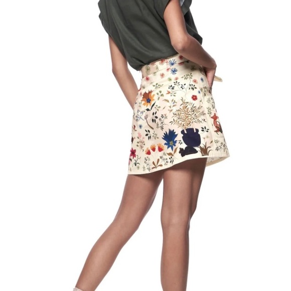 THE KIT. Palampore Cargo Wrap Skirt | Size Large - Picture 7 of 8